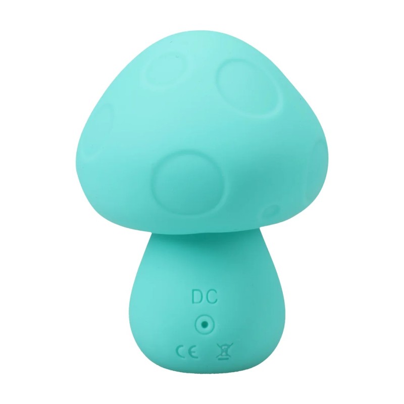 Mushroom Vibe - Rechargeable Silicone Vibrator - Teal