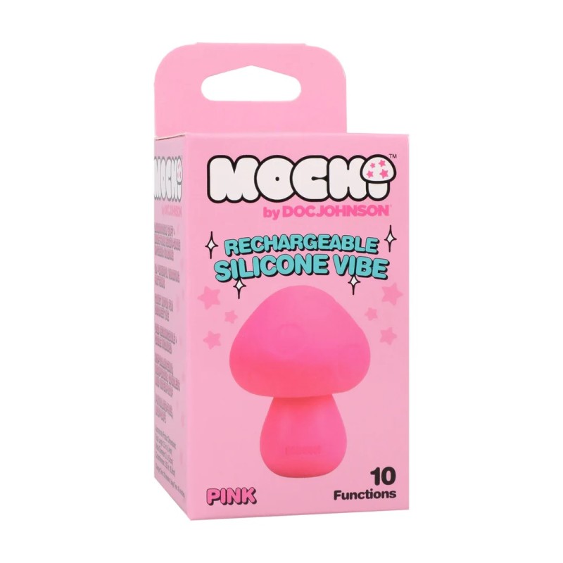 Mushroom Vibe - Rechargeable Silicone Vibrator - Pink