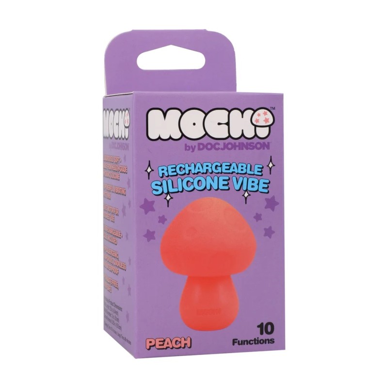 Mushroom Vibe - Rechargeable Silicone Vibrator - Peach