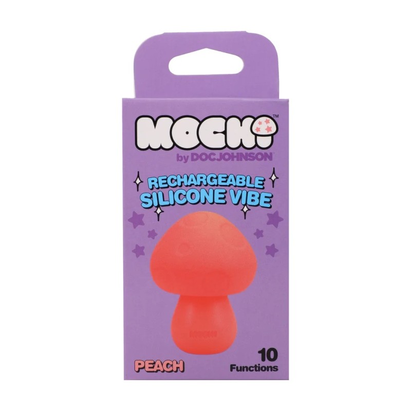 Mushroom Vibe - Rechargeable Silicone Vibrator - Peach