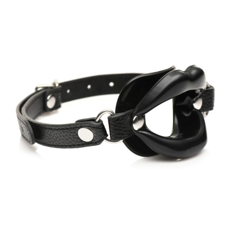 Juicy Lips - Silicone Open Mouth Gag - Μαύρο
