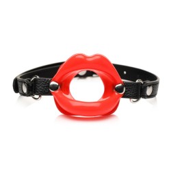 Juicy Lips - Silicone Open Mouth Gag - Red