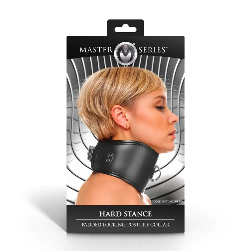 Hard Stance - Padded Locking Posture Collar - Black