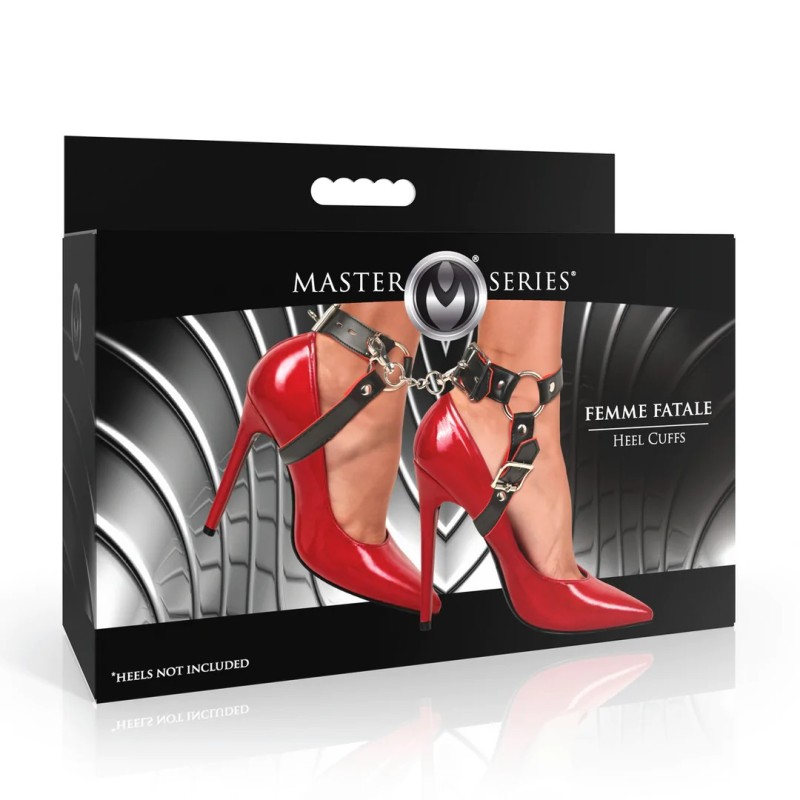 Femme Fatale - Heel Cuffs - Black/Red