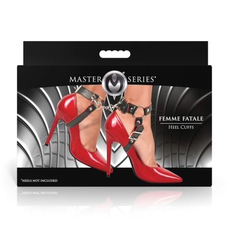 Femme Fatale - Heel Cuffs - Black/Red