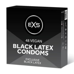 EXS | Black Latex Condoms - 48 Pieces