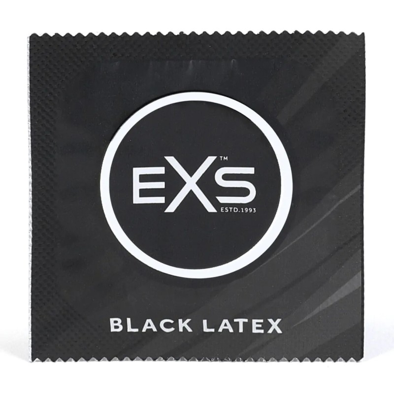 EXS | Black Latex Condoms - 48 Pieces