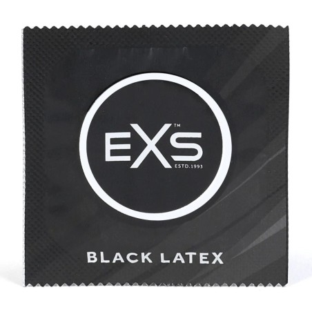 EXS | Black Latex Condoms - 48 Pieces