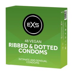 EXS | Ribbed and Dotted - Condoms - 48 Pieces