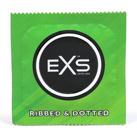 EXS | Ribbed and Dotted - Condoms - 48 Pieces
