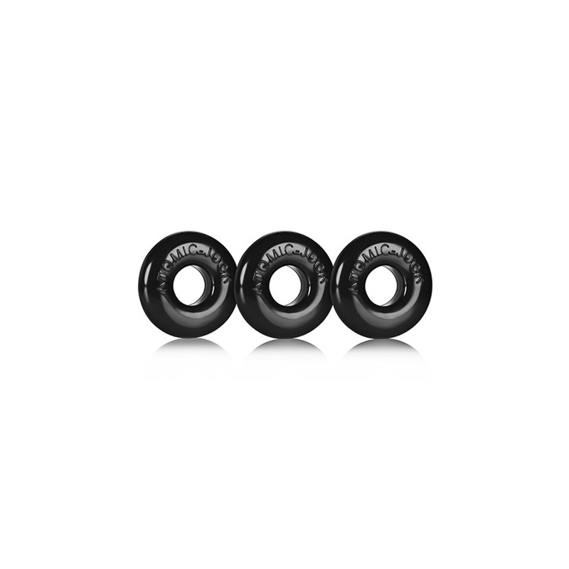Oxballs Ringer Cockring Black 3 Pack - Black