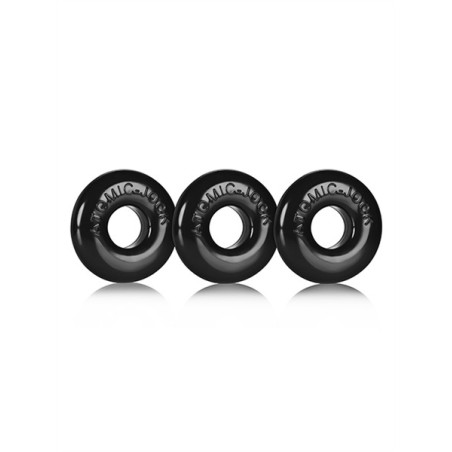 Oxballs Ringer Cockring Black 3 Pack - Black