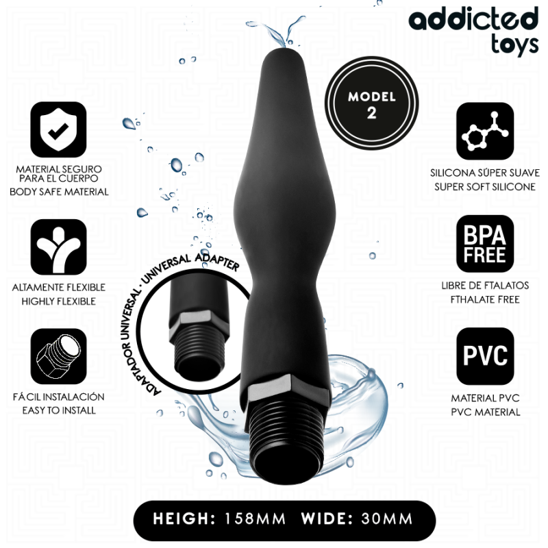 ADDICTED TOYS | Anal Douche With Universal Adapter Model 2
