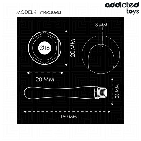ADDICTED TOYS | Anal Douche With Universal Adapter Model 4