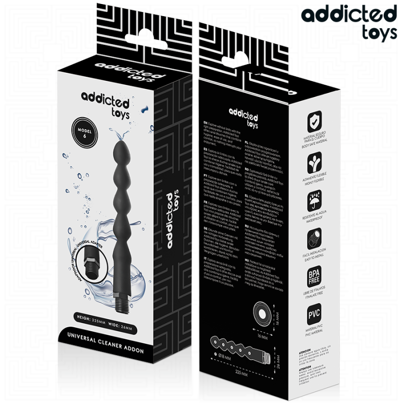 ADDICTED TOYS | Πρωκτικό Ντους με Universal Adapter Model 6