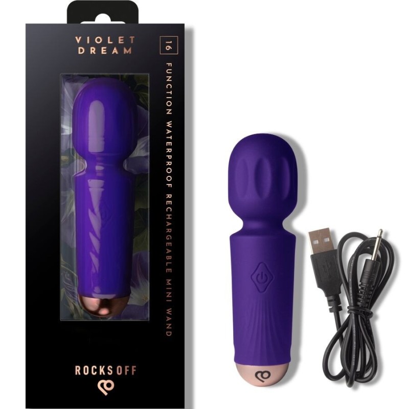 ROCKS-OFF | Mini Rechargeable Wand - Violet Dream