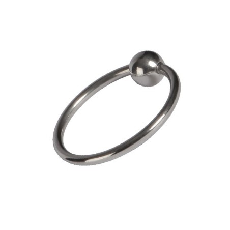 Mister B Stainless Glans Ring With Ball - 3.2cm