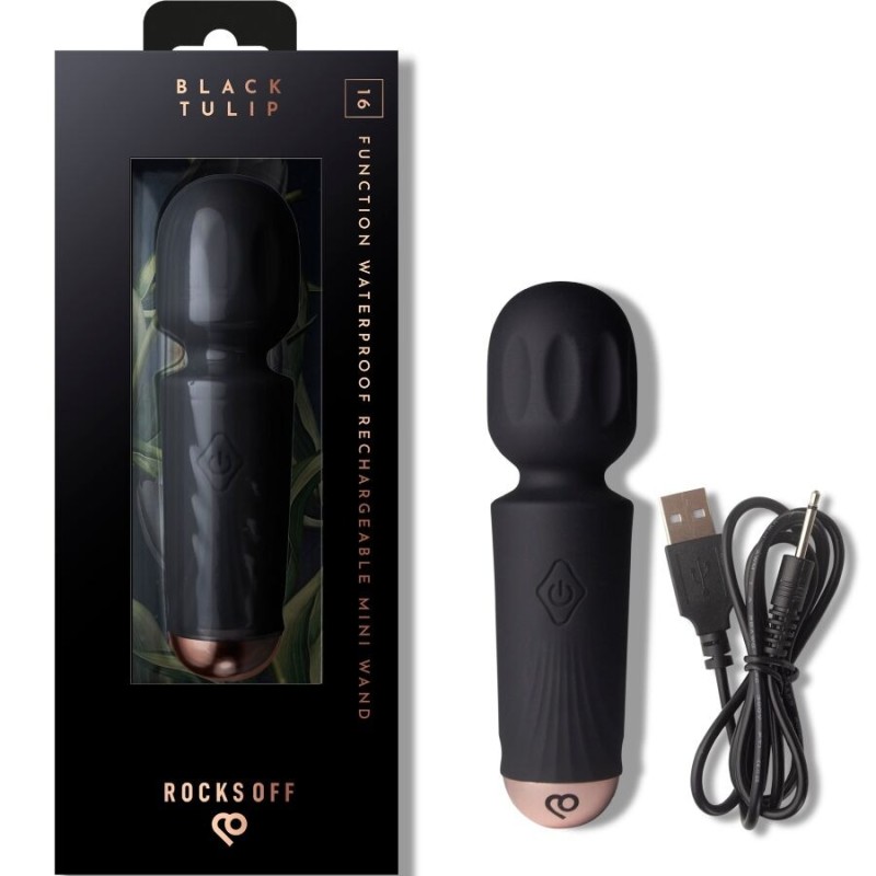 ROCKS-OFF | Mini Rechargeable Wand - Black