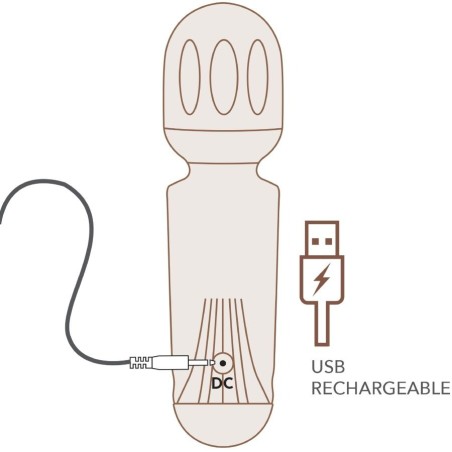 ROCKS-OFF | Mini Rechargeable Wand - Black