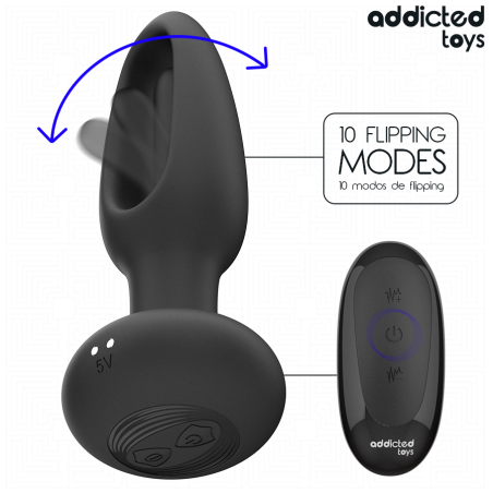 ADDICTED TOYS | Anal Plug With Vibrating Tongue & Remote Control