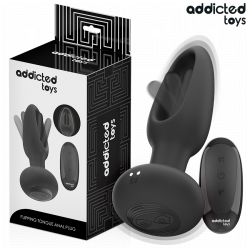 ADDICTED TOYS | Πρωκτική Σφήνα Με Δονούμενη Γλώσσα & Remote Control
