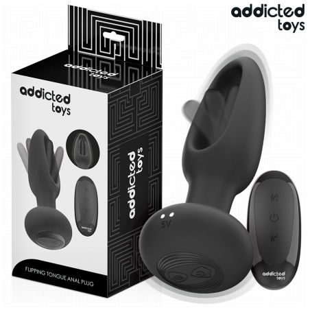 ADDICTED TOYS | Anal Plug With Vibrating Tongue & Remote Control