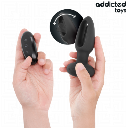 ADDICTED TOYS | Anal Plug With Vibrating Tongue & Remote Control