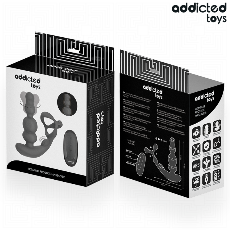ADDICTED TOYS | Rotating Prostate Massager With Remote Control