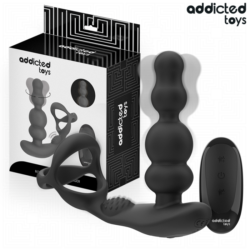 ADDICTED TOYS | Περιστρεφόμενος Προστατικός Massager Με Remote Control