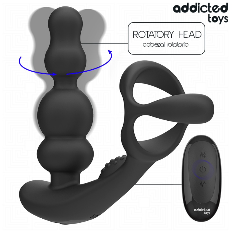 ADDICTED TOYS | Rotating Prostate Massager With Remote Control