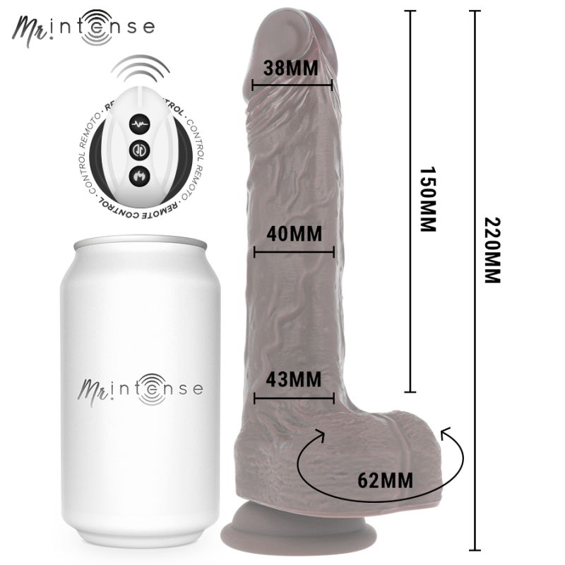 MR INTENSE | MATT | Realistic Thrusting Dildo With Remote Control - 22cm