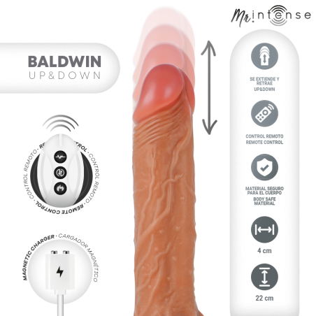 MR INTENSE | BALDWIN | Ρεαλιστικό Thrusting Ομοίωμα Με Remote Control -  22cm