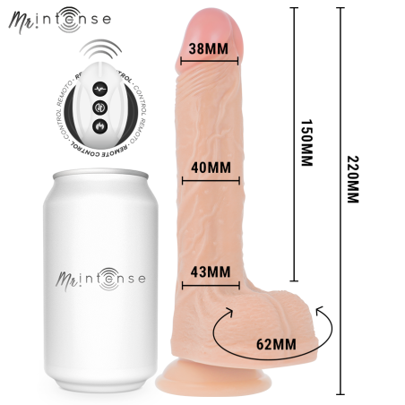 MR INTENSE | BROSNAN | Ρεαλιστικό Thrusting Ομοίωμα Με Remote Control - 22cm