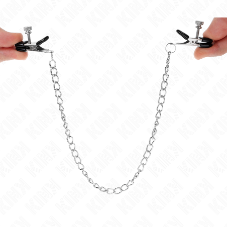 KINK | FLAT CHAIN NIPPLE CLAMPS SILVER 34 CM