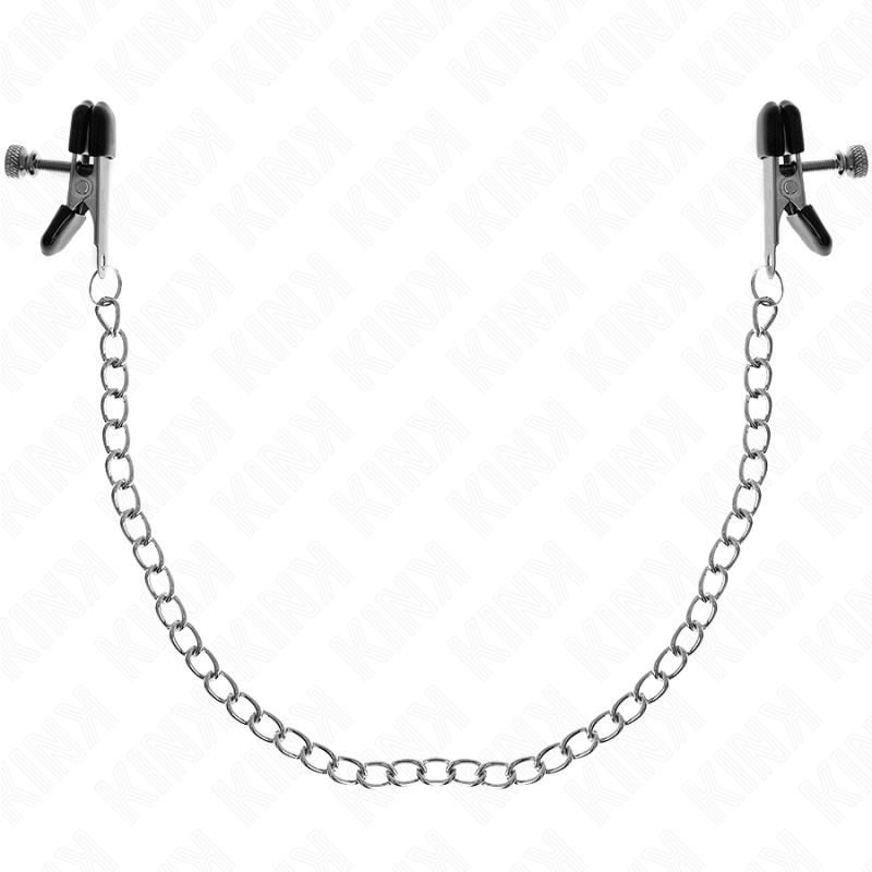 KINK | FLAT CHAIN NIPPLE CLAMPS SILVER 34 CM