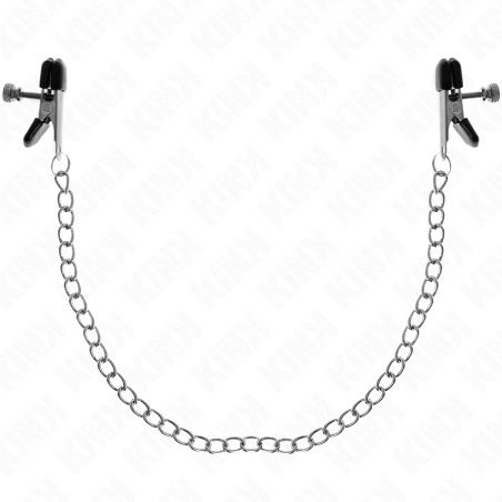 KINK | FLAT CHAIN NIPPLE CLAMPS SILVER 34 CM