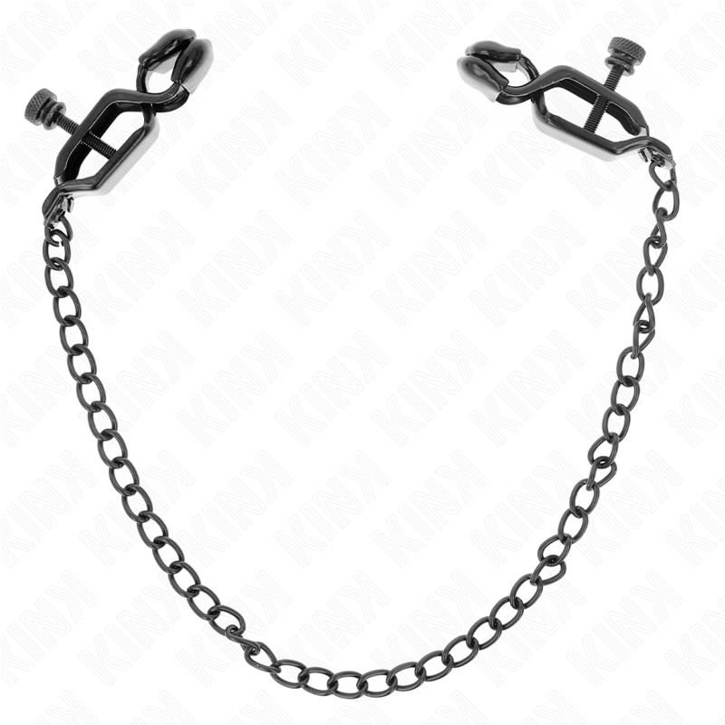 KINK | FLAT CHAIN NIPPLE CLAMPS BLACK 30 CM