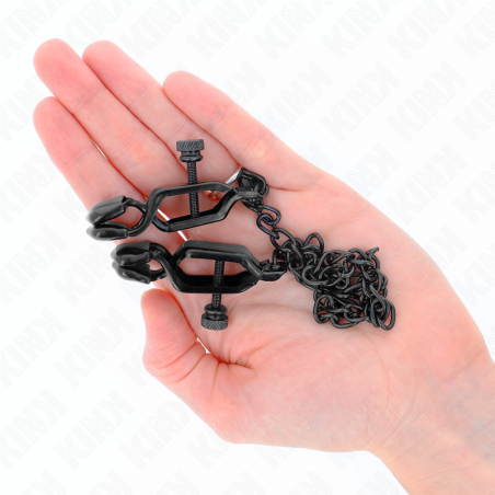 KINK | FLAT CHAIN NIPPLE CLAMPS BLACK 30 CM