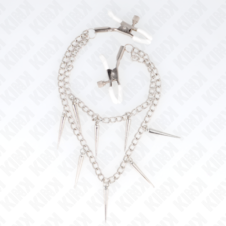 KINK | NIPPLE CLAMPS WITH SPIKES CHAINS 30 CM