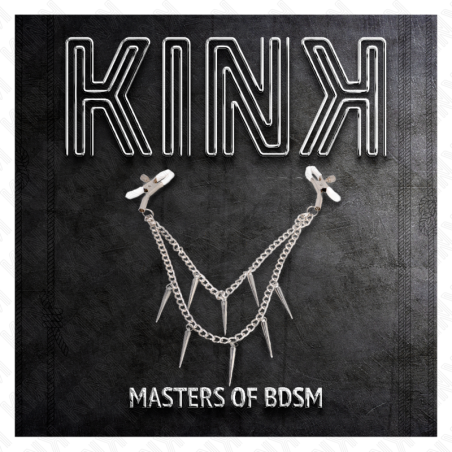 KINK | Πιαστράκια Θηλών με Αλυσίδα 30cm & Spikes