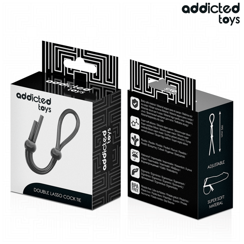 ADDICTED TOYS | Double Loop Silicone Rope For Penis & Balls