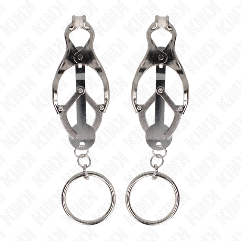 KINK | O-RING JAPANESE CLOVER NIPPLE CLAMPS SILVER