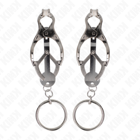 KINK | O-RING JAPANESE CLOVER NIPPLE CLAMPS SILVER