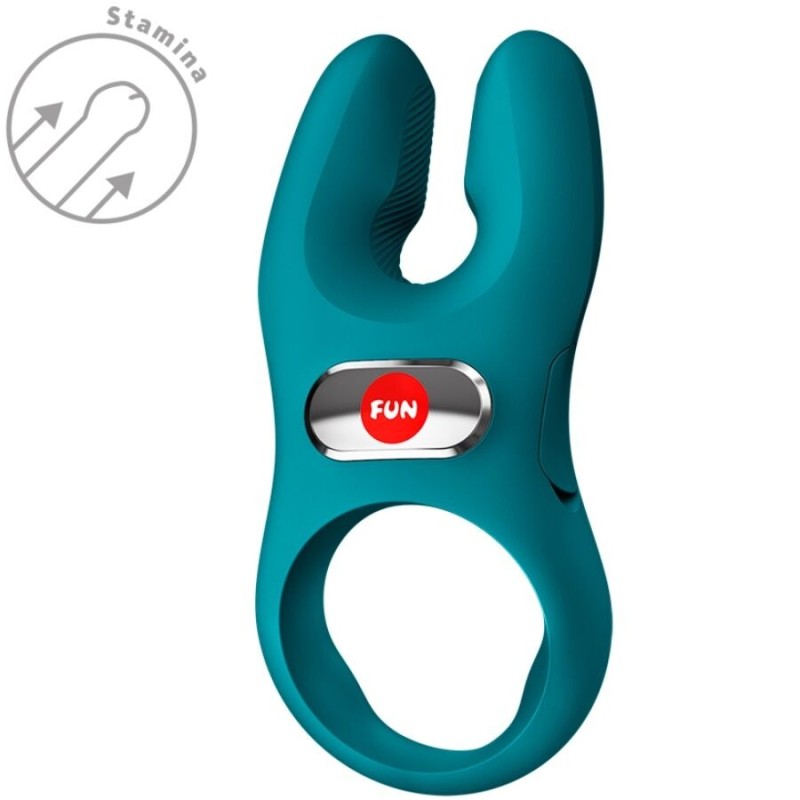 FUN FACTORY | NOS PRO | VIBRATING COCK RING - BOTTLE GREEN