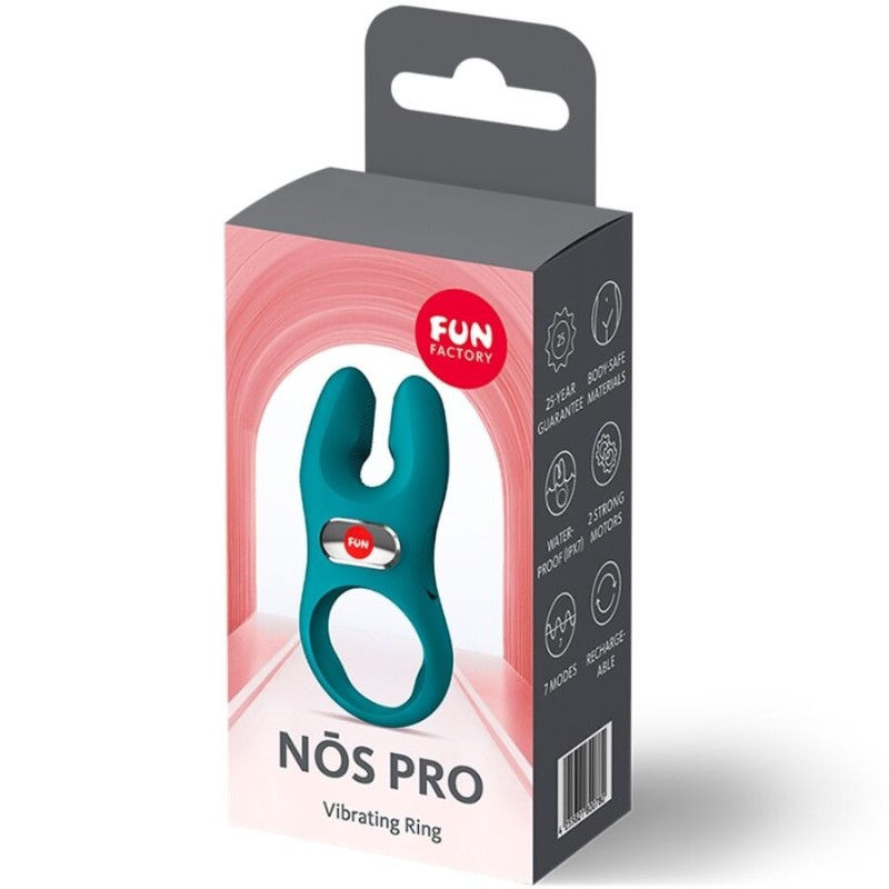 FUN FACTORY | NOS PRO | VIBRATING COCK RING - BOTTLE GREEN
