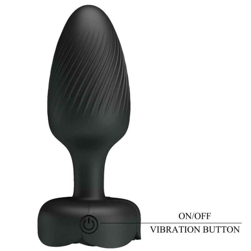 PRETTY LOVE | VARIAN | ANAL PLUG WITH LED LIGHT BLACK - 11cm