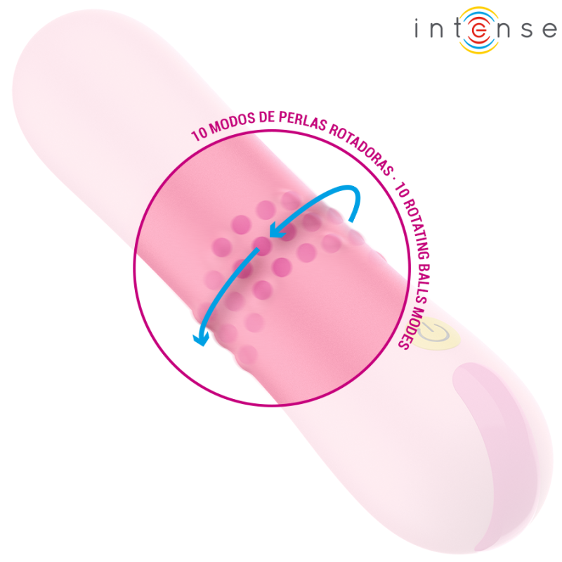 INTENSE | BARBARA |Δονητής Σιλικόνης Με Περιστρεφόμενες Μπίλιες