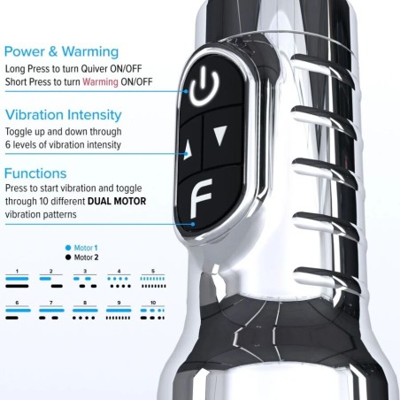 FLESHLIGHT | QUIVER | Δονούμενο Επαναφορτιζόμενο Κολπικό Αυνανιστήρι
