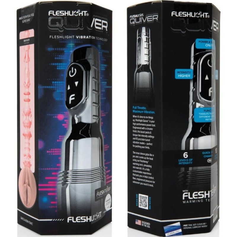 FLESHLIGHT - QUIVER RECHARGEABLE VIBRATING MASTURBATOR VAGINA