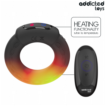 ADDICTED TOYS | HEATING EFFECT VIBRATING COCK RING REMOTE CONTROL
